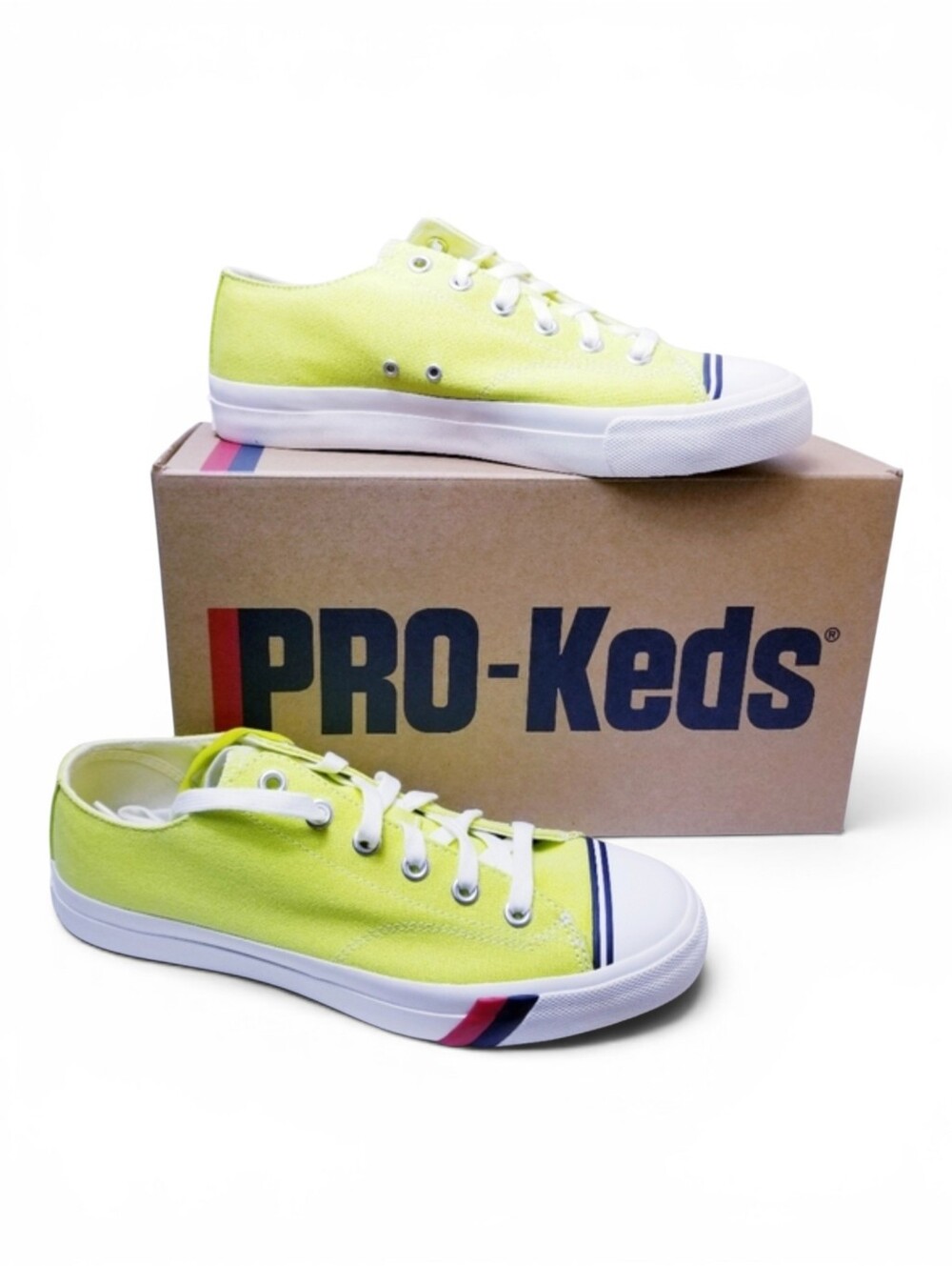 Keds Sneakers Men’s 10 Wild Lime Neon Canvas NIB Retro Streetwear